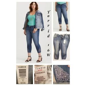 NWT Torrid Crop Skinny Jean 16
